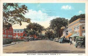 New Hampshire Durham, Main Street looking north,