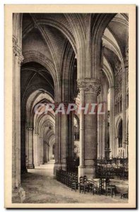 Troyes Old Postcard The Cathedral of Portour choeuer and lateral nave