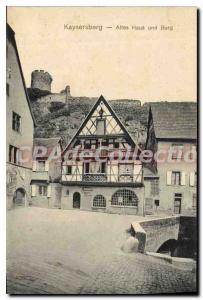 Old Postcard Kaysersberg Altes Haus und Burg