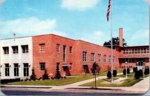 Vtg Westfield New Jersey NJ Holy Trinity High School 1950s Chrome Postcard