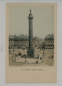 France - Paris. Vendome Column & Street Scene