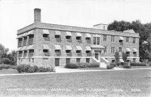 F24/ Mt Pleasant Iowa Real Photo RPPC Postcard c40s Memorial Hospital