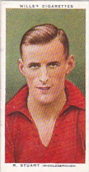 Wills Cigarette Card Association Footballers No 42 R Stuart Middlesbrough