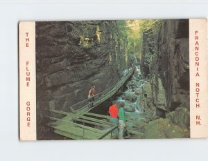 Postcard The Flume Gorge, White Mountains, Lincoln, New Hampshire