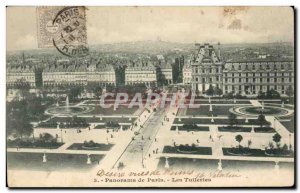 Paris Old Postcard Les Tuileries