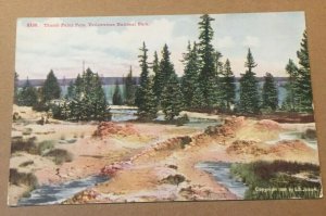 c1908 VINTAGE UNUSED.01 PC THUMB PAINT POTS, YELLOWSTONE NATIONAL PARK