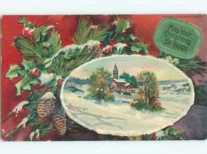 Divided-Back CHRISTMAS SCENE Great Postcard W8591