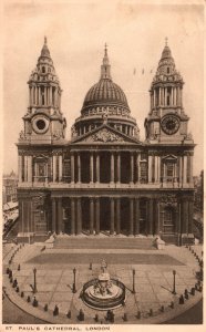 Vintage Postcard 1939 St. Paul's Cathedral Roman Catholic Church London UK