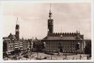 Denmark Copenhagen København Raadhuspladsen RPPC C273