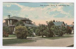 Fifth Avenue St Petersburg Florida 1910c postcard