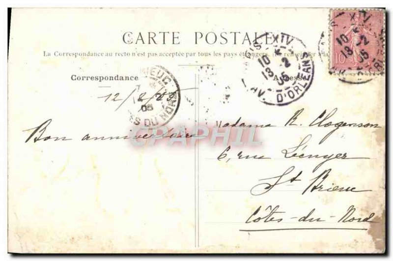Old Postcard From Paris Monument Charlet