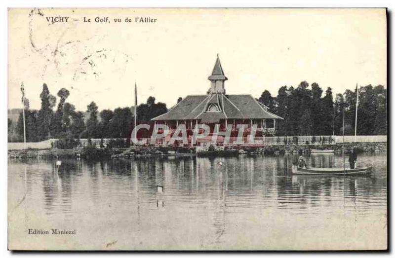 Old Postcard Vichy Golf Seen From I & # 39Allier