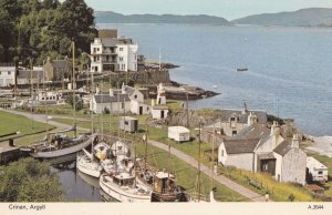 Crinan Argyll Caravan in Garden Mobile Home 1970s Scottish Postcard