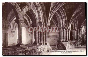 Postcard Old Noirlac near St Amand Montrond Cher Hall Chapterhouse