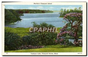 Old Postcard Martha Vineyard Island & # 39s Tashmoo Lake Vineyard Haven Mass