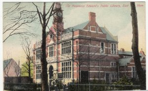 London; Passmore Edwards Public Library, East Ham PPC, 1906, To A Boyden, Lexden