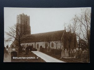 Norfolk GORLESTON Church - Old RP Postcard by Burroughes, Pageant House