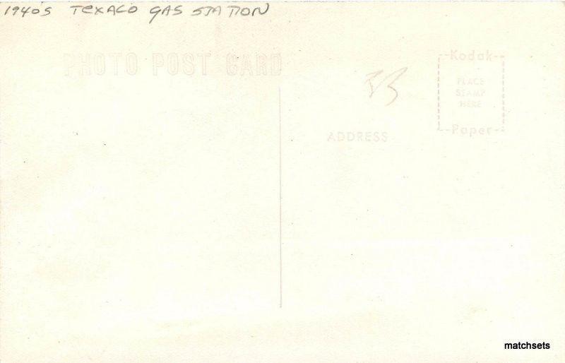 1940s Street Scene Texaco Gas Station West Yellowstone Montana Sanborn