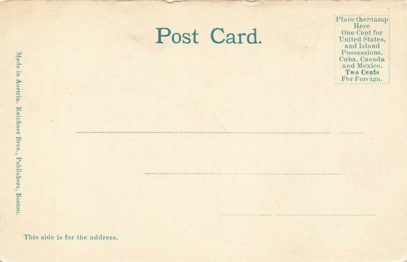 Boston MA Greetings From The Boston Herald 1908 Postcard