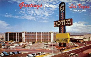 THE FRONTIER HOTEL Las Vegas, Nevada Roadside c1960s Chrome Vintage Postcard