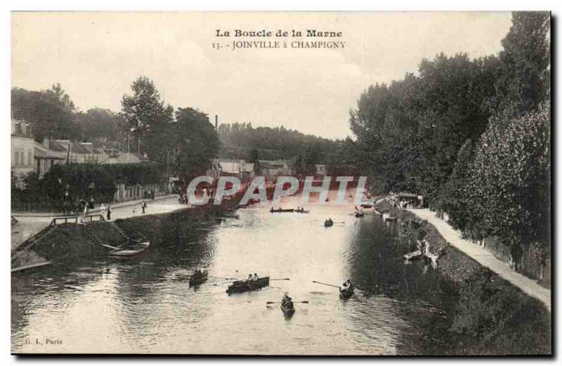 The loop of the Marne - Champigny has Joinvile - Old Postcard