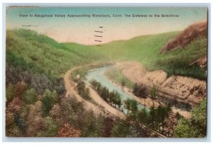 1938 Naugatuck Valley Waterbury Gateway Berkshires River Connecticut CT Postcard