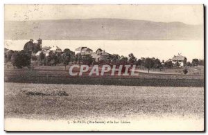 Old Postcard St. Paul and Lake Leman