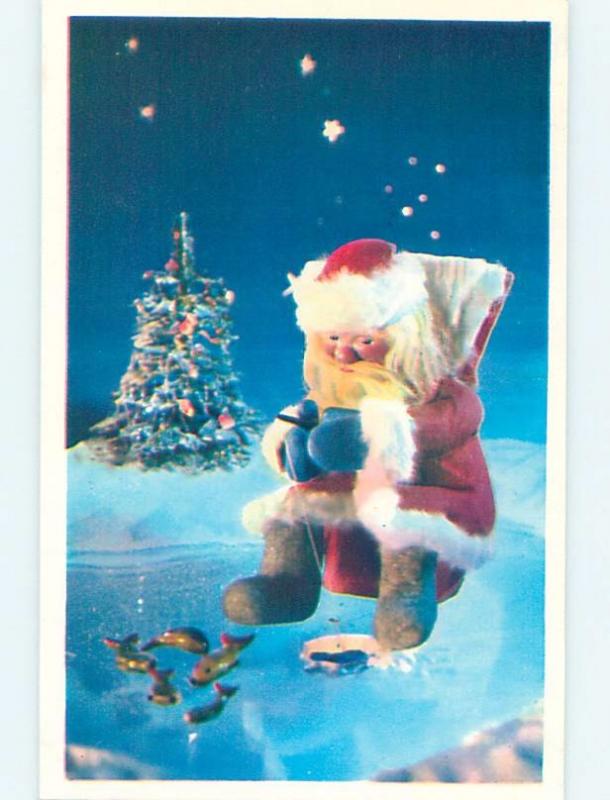 1975 rare postcard from Russia SANTA CLAUS GOES ICE FISHING HL9004 | Topics - Holidays & Celebrations - Christmas - Other, Postcard / HipPostcard 1975 rare postcard from Russia SANTA CLAUS GOES ICE FISHING HL9004 | Topics - Holidays & Celebrations - Christmas - Other, Postcard / HipPostcard