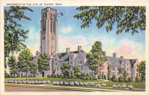 Toledo Ohio 1937 Postcard University of the City Of Toledo 