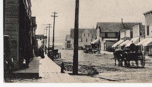 Colfax WI 1907 Wisconsin Main Street St. South Wagon Bank EARLY DB RARE Postcard