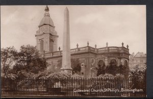 Warwickshire Postcard - Cathedral Church, St Philip's, Birmingham   B2489