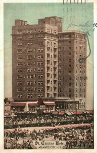 Vintage Postcard 1945 St. Charles Hotel on the Boardwalk Atlantic City NJ