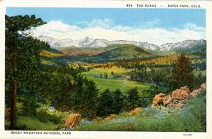 CO - Rocky Mountain National Park. Estes Park, The Range