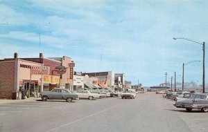 Mackinaw City Michigan Business District Street Scene Vintage Postcard AA65713