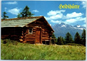 Postcard - St. Mortiz die Heidifilm-Hütte - St. Moritz, Switzerland