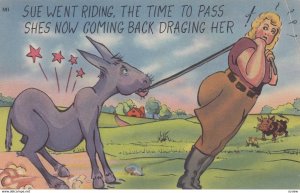 COMIC; 1930-40s; Sue Went Riding, The Time To Pass, She's Now Coming Back Dr...