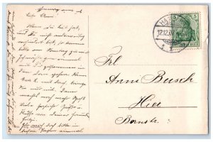 1907 View of Castle Burg Wupper Bergisch Germany Posted Antique Postcard