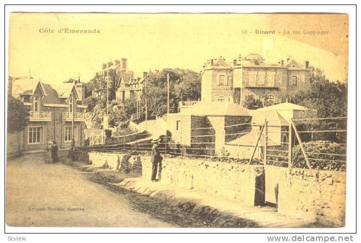 La Rue Coppinger, Dinard (Ille-et-Vilaine), France, 1900-1910s