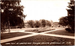 Real Photo Postcard From Unit 29 Looking East Federal Hospital in Knoxville Iowa