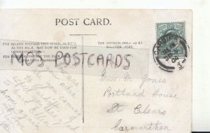 Genealogy Postcard - Jones - Portland House, St Clears, Carmarthen - Ref. R1020