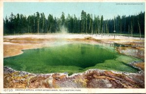 Yellowstone National Park Emerald Spring Upper Geyser Basin Detroit Publishing