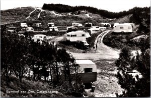 Netherlands Egmond aan Zee Caravan Kamp Vintage RPPC C022