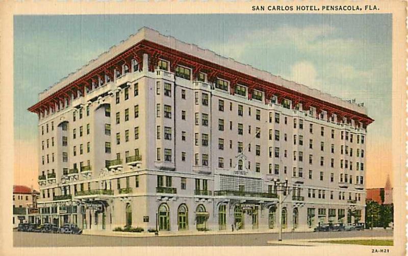 San Carlos Hotel Pensacola Florida FL Linen