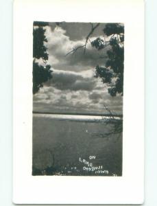 Pre-1950 rppc NICE VIEW Arnolds Park - West Okoboji - Wahpeton Iowa IA i5958