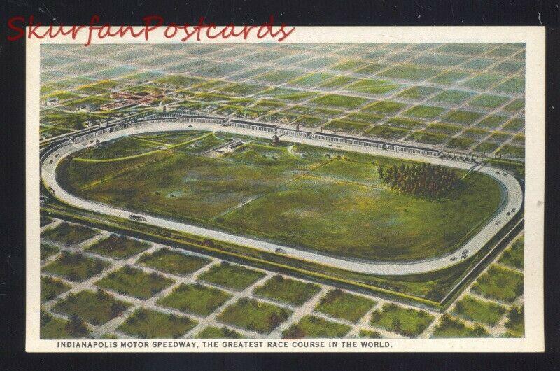 INDIANAPOLIS 500 MOTOR SPEEDWAY AUTO RACING RACE TRACK OLD POSTCARD