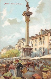 Lot 97  colonna del verziere milano milan italy painting postcard market