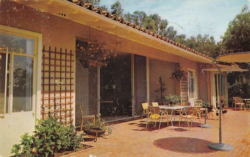 Santa Fe California Rancho Santa Fe  Hibiscus Cottage Vintage Postcard AA14739