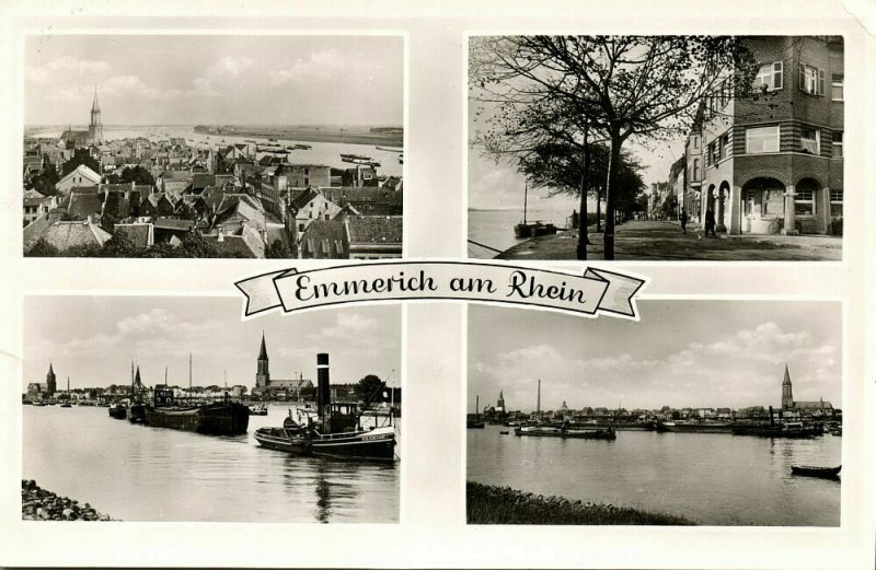 EMMERICH am Rhein, Mehrbildkarte (1955) AK