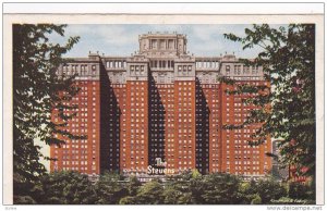 Exterior, Wide View of The Stevens Hotel, Overlooking Lake Michigan, Chicago,...