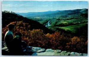 Postcard - View of White River Valley from Inspiration Point - Missouri